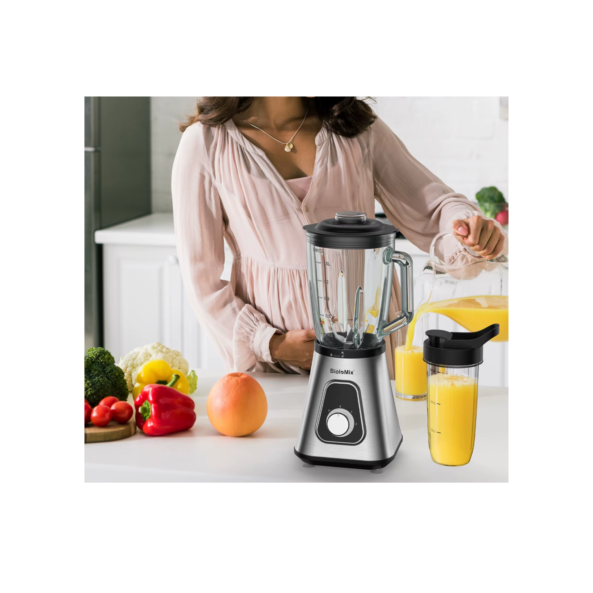 Blender 2-en-1 Combo Ultra Puissant 1300W