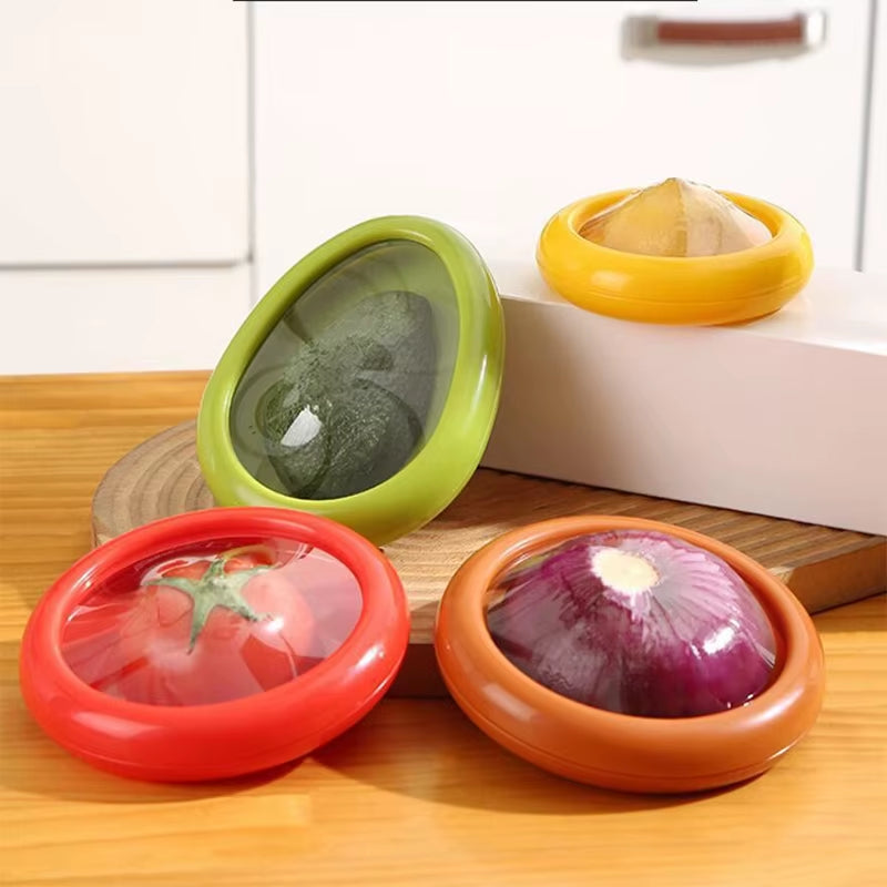 Fruit Vegetable Fresh-Keeping Cover Avocado Food Storage Box Fruit Preservation Seal Cover Kitchen Tools Kitchen Accessories