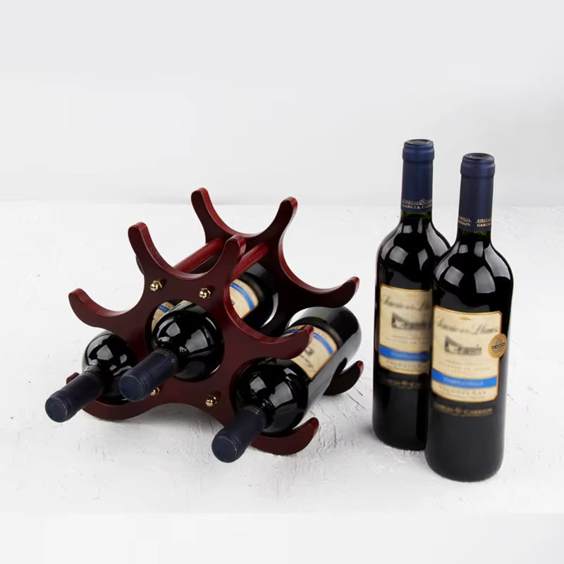 Wooden Wine Rack Wine Holders Kitchen Assembled Display Stand Organizer Bar Storage Bar Wine Cabinet Wine Bottle Display Rack