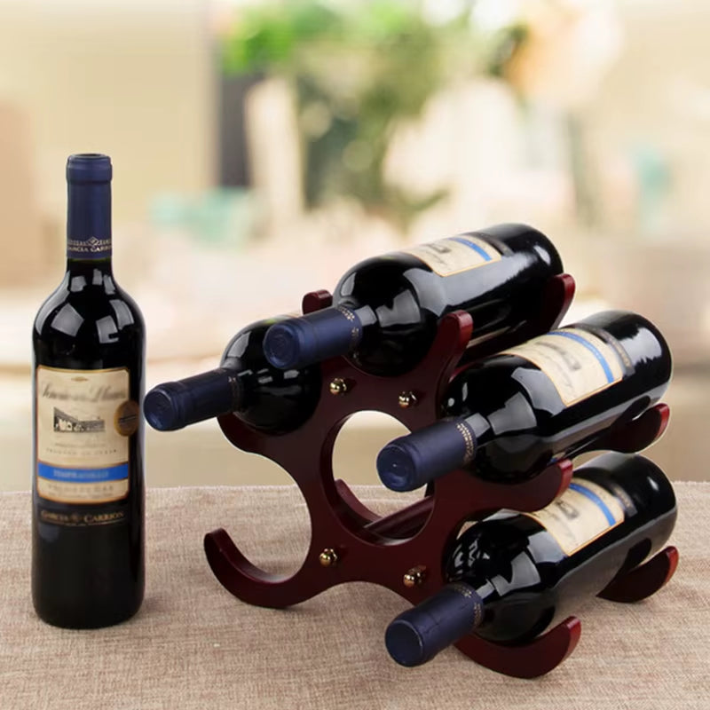 Wooden Wine Rack Wine Holders Kitchen Assembled Display Stand Organizer Bar Storage Bar Wine Cabinet Wine Bottle Display Rack