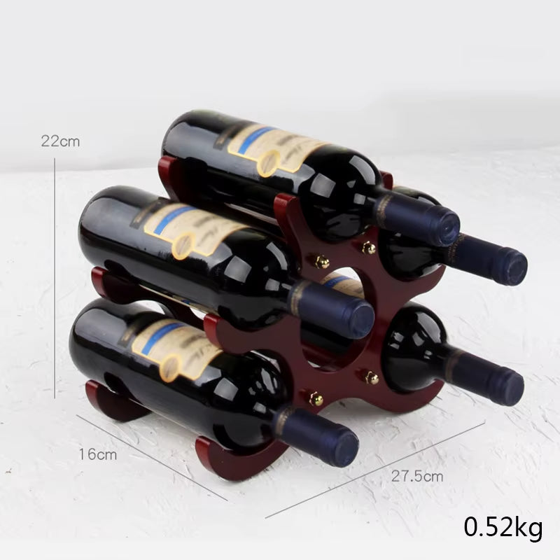 Wooden Wine Rack Wine Holders Kitchen Assembled Display Stand Organizer Bar Storage Bar Wine Cabinet Wine Bottle Display Rack