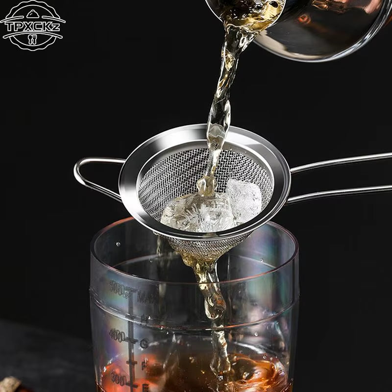 304 Stainless Steel Conical Cocktail Strainer for Beer Juice Coffee Oil Strainers Bar Tools Cocktail Fine Mesh Spoon Strainer