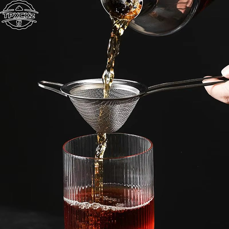 304 Stainless Steel Conical Cocktail Strainer for Beer Juice Coffee Oil Strainers Bar Tools Cocktail Fine Mesh Spoon Strainer