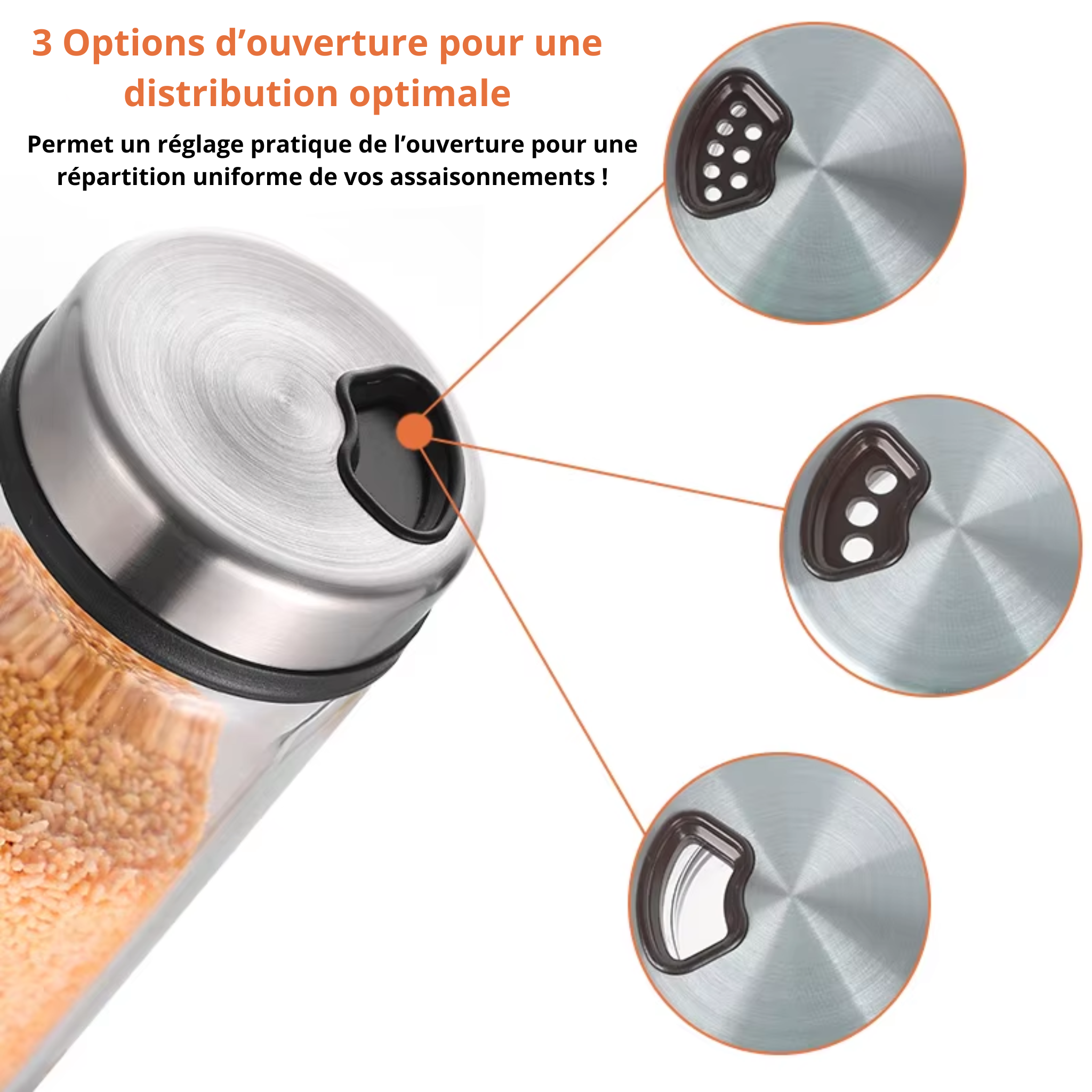 Boîte à Assaisonnement en Verre - Praticité au Quotidien