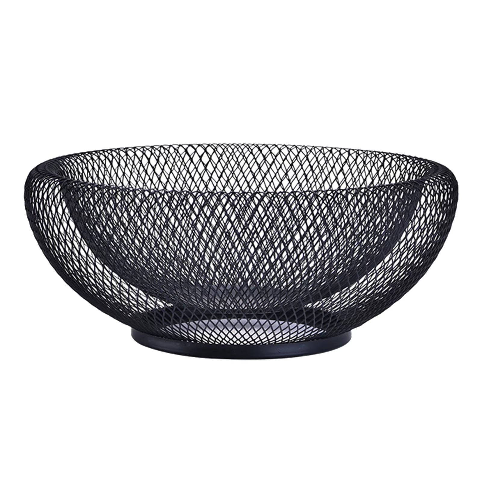 1Piece Fruit Bowl Basketsimple Style Geometric Fruit Vegetable Wire Basket Metal Bowl Kitchen Storage Desktop Metal Fruit Bowl