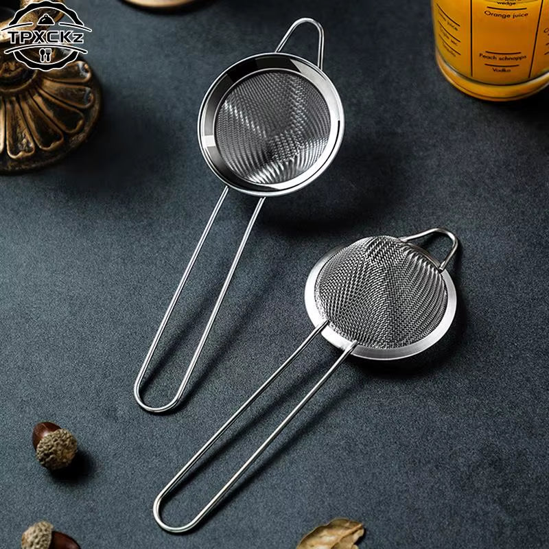 304 Stainless Steel Conical Cocktail Strainer for Beer Juice Coffee Oil Strainers Bar Tools Cocktail Fine Mesh Spoon Strainer